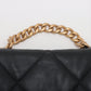 Chanel CHANEL 19 Lambskin Chain Shoulder Bag Black Gold x Silver Metal Fittings PKJP8KU3 AS1160
