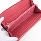 Chanel Matrasse x V stitch Caviar Skin Zip Round Wallet Pink Silver Metal Fittings 26415219