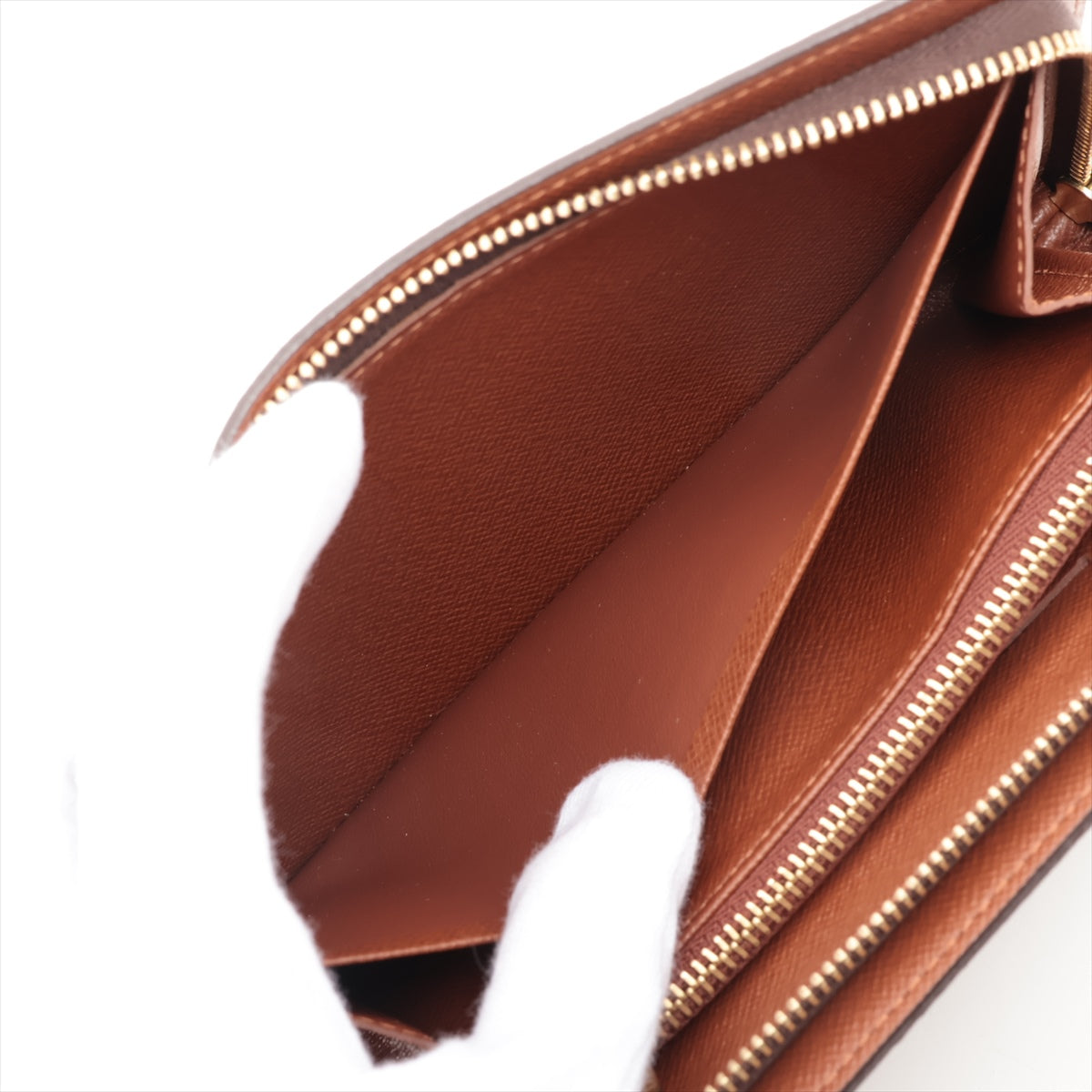 Louis Vuitton Monogram Porto Monesip M61727 TH0024 Zip Round Wallet