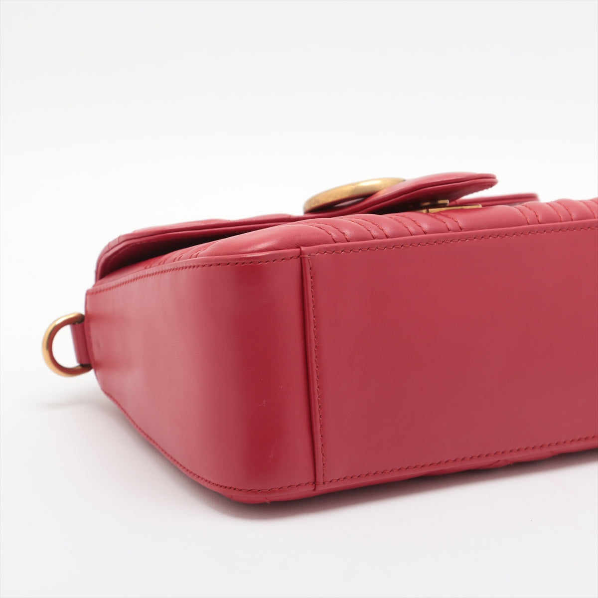 Gucci GG Marmont Leather 2 Way Shoulder Bag Red 547260