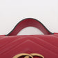 Gucci GG Marmont Leather 2 Way Shoulder Bag Red 547260