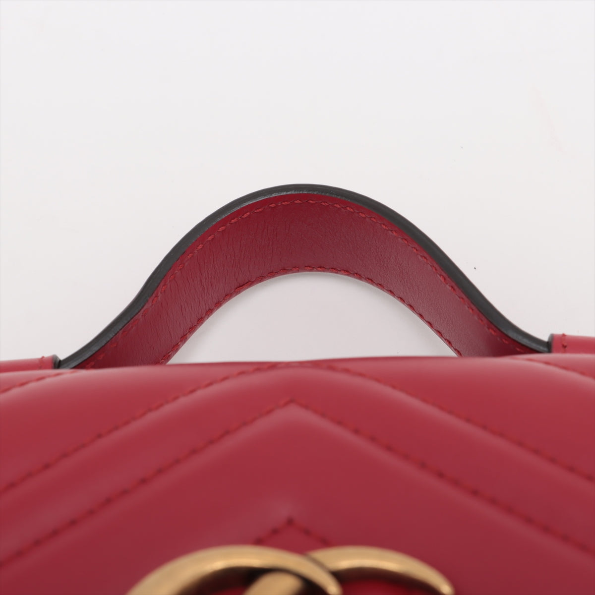 Gucci GG Marmont Leather 2 Way Shoulder Bag Red 547260