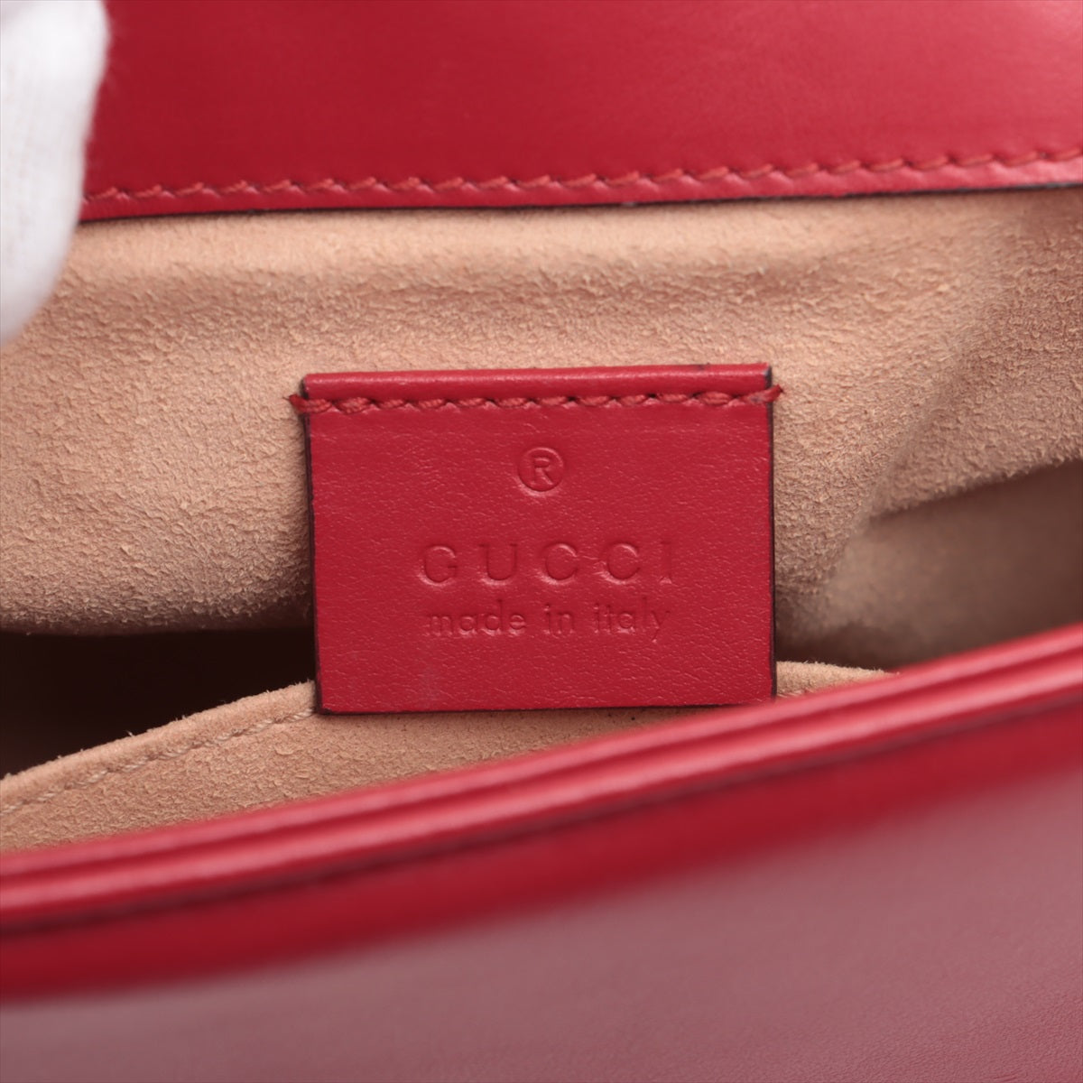 Gucci GG Marmont Leather 2 Way Shoulder Bag Red 547260