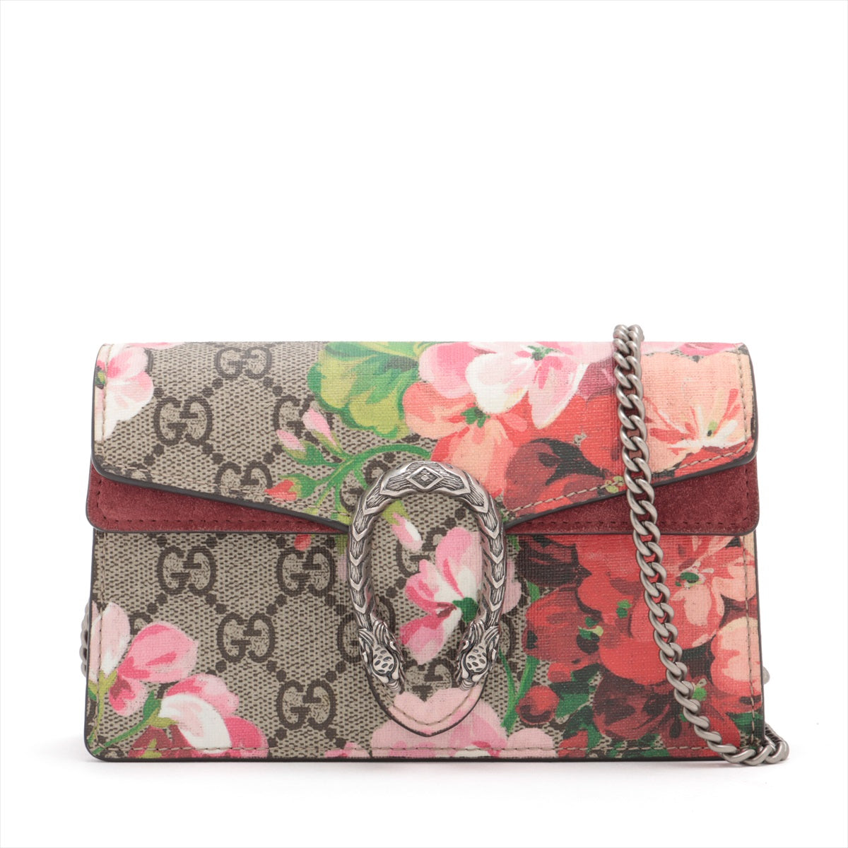 Gucci GG Blooms Dionysus PVC & leather Chain Shoulder Bag Pink 476432