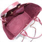 Chanel Deauville MM Caviar Skin 2 Way Tote Bag Burgundy Gold Metal Fittings