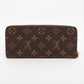 Louis Vuitton Monogram Portofeuille Clemence Fuschia Zip Round Wallet