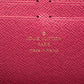 Louis Vuitton Monogram Portofeuille Clemence Fuschia Zip Round Wallet