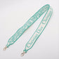 Christian Dior Lady Dee Light Medium Twardu JUY Embroidery canvas 2 Way Handbag White x green