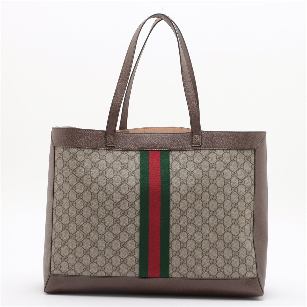 Gucci GG Supreme Tote bag Beige×Brown 547947