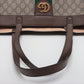 Gucci GG Supreme Tote bag Beige×Brown 547947