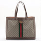 Gucci GG Supreme Tote bag Beige×Brown 547947