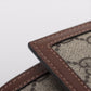 Gucci Jackie 1961 GG Supreme PVC & leather Chain Wallet Beige×Brown 652681