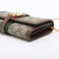 Gucci Jackie 1961 GG Supreme PVC & leather Chain Wallet Beige×Brown 652681