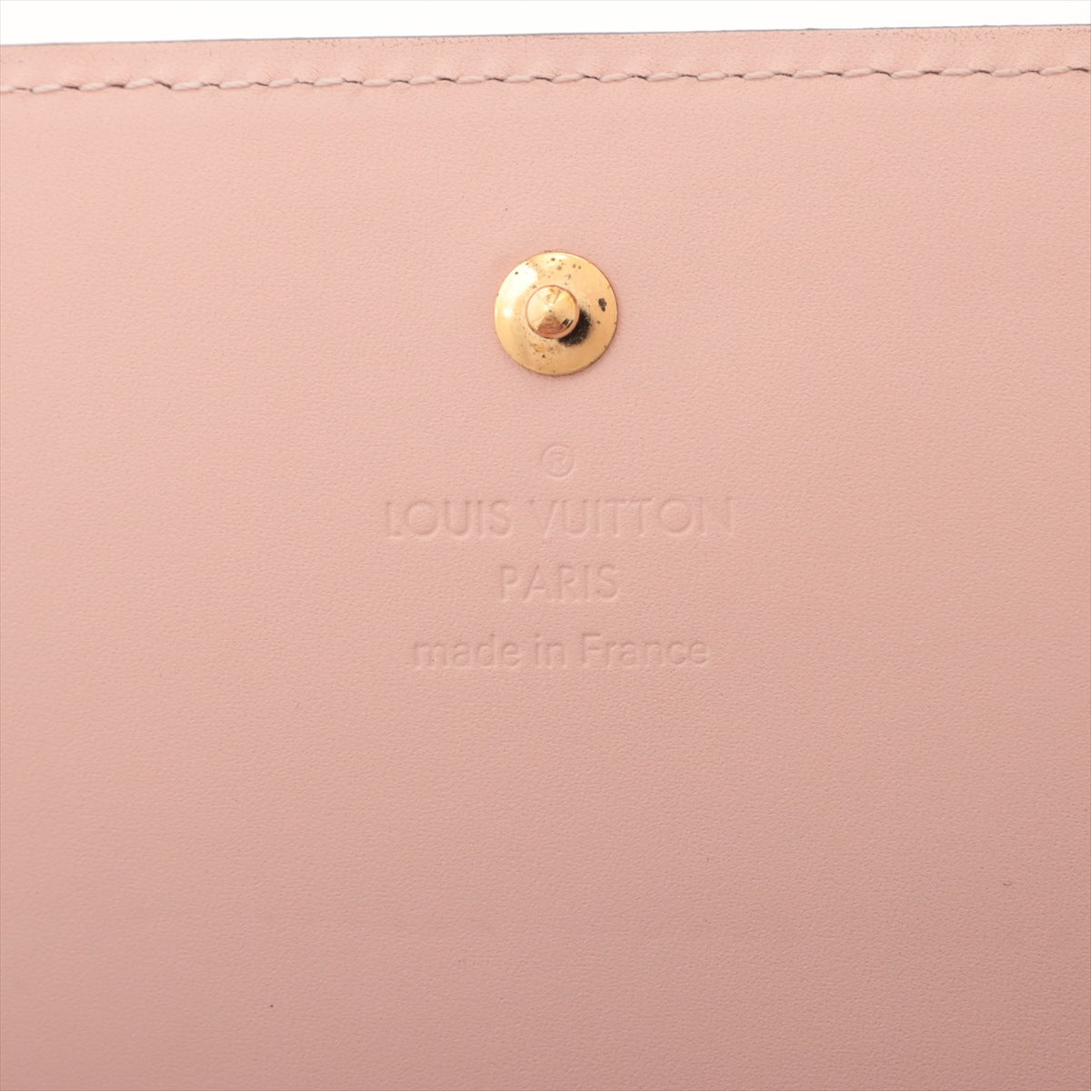 Louis Vuitton Vernis Portefeuille Sarah Chain M90090 TN3173 Roseangelique Chain Wallet