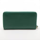 Gucci GG Marmont 456117 Leather Zip Round Wallet Green