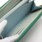 Gucci GG Marmont 456117 Leather Zip Round Wallet Green