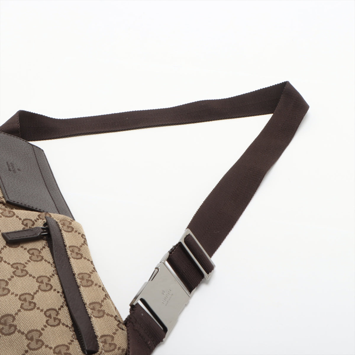 Gucci GG Canvas Waist Bag Beige 28566