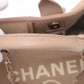 Chanel Deauville MM Canvas & Leather 2 Way Tote Bag Beige Gold Metal Fittings JTTJ9UU6