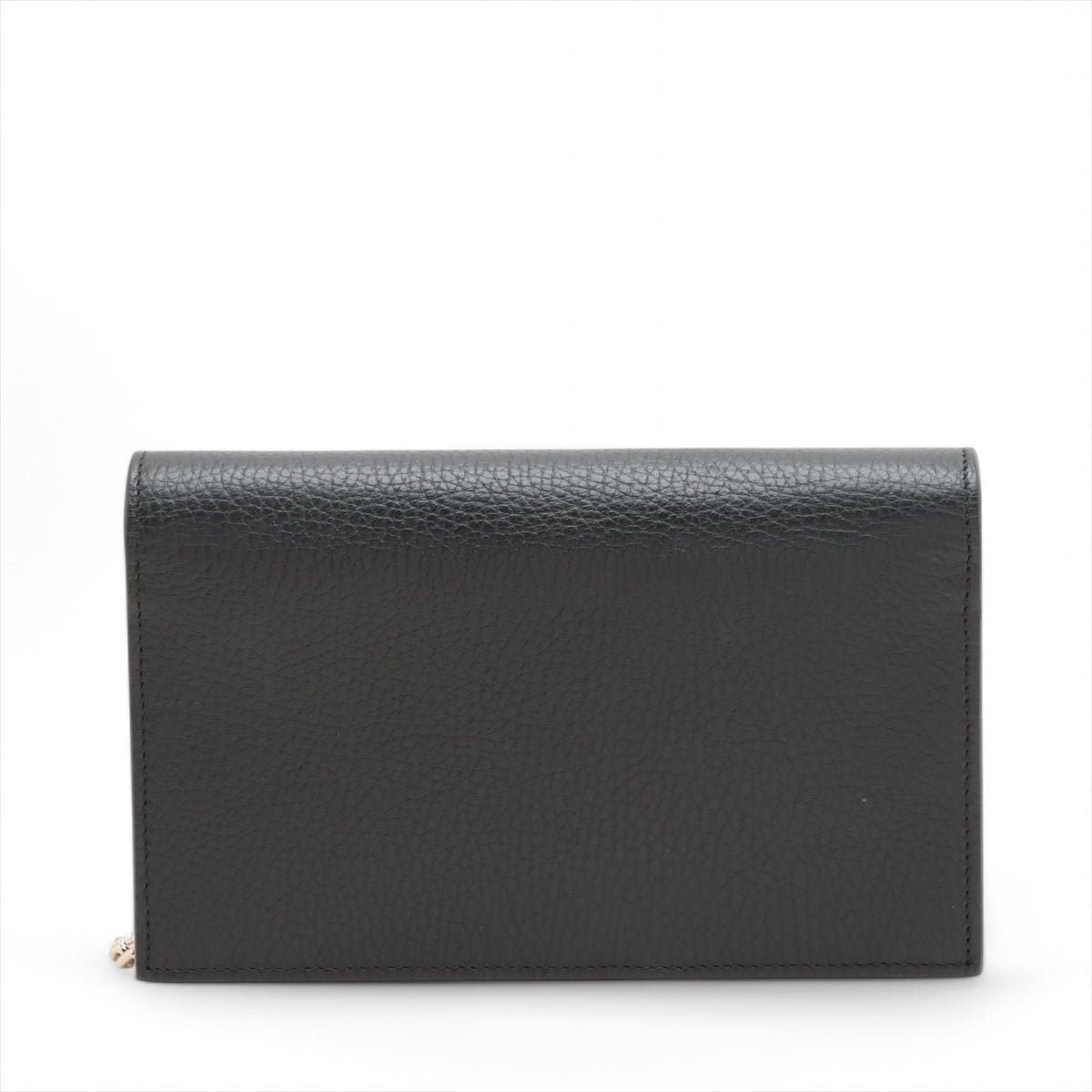 Gucci Interlocking G Leather Chain Wallet Black 510314