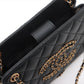 Chanel CHANEL 19 Lambskin Chain Shoulder Bag Black Gold Metal Fittings 30420986