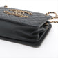 Chanel CHANEL 19 Lambskin Chain Shoulder Bag Black Gold Metal Fittings 30420986