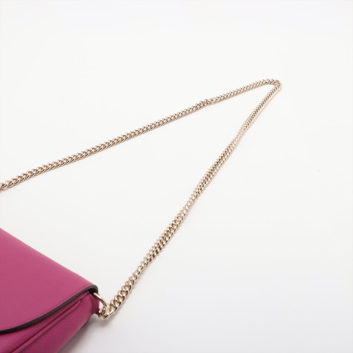 Gucci Soho Leather Chain Shoulder Bag Pink 336752