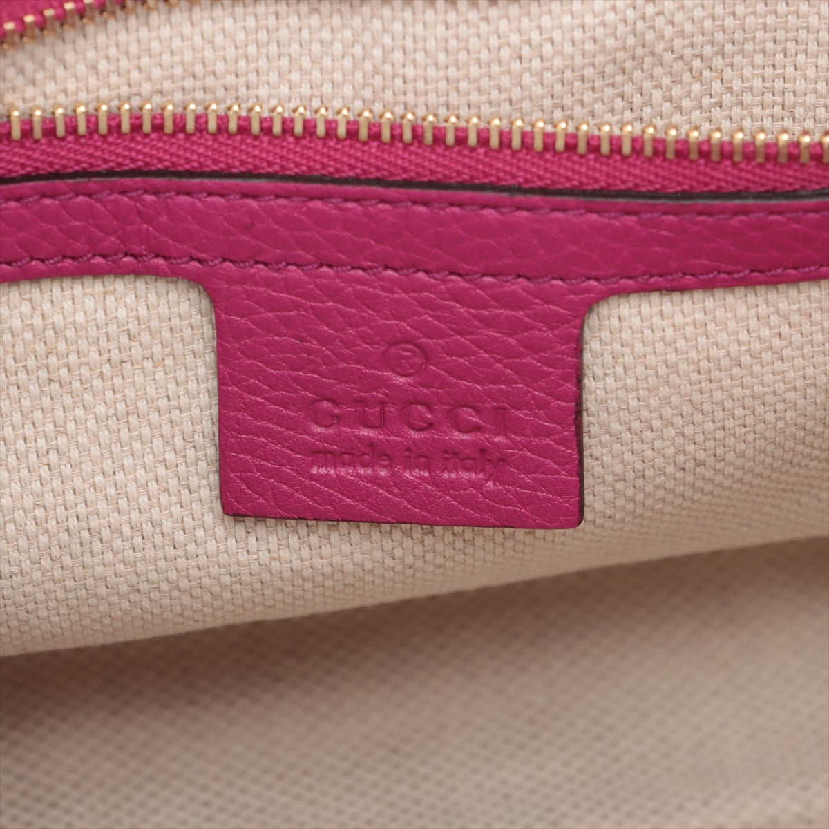 Gucci Soho Leather Chain Shoulder Bag Pink 336752