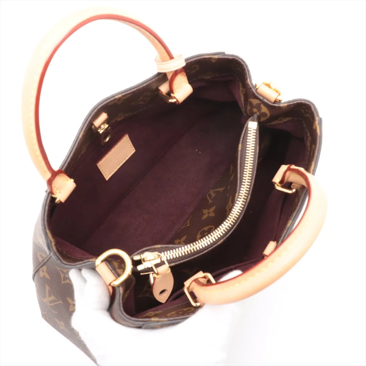 Louis Vuitton Monogram Montaigne BB M41055 CA1128 Brown