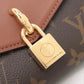 Louis Vuitton Monogram Padlock Onstrap M80763 Brown
