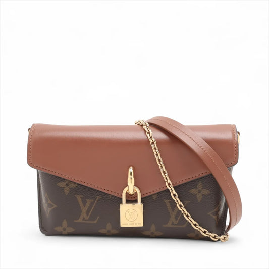Louis Vuitton Monogram Padlock Onstrap M80763 Brown