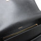 Gucci Double G Leather Shoulder bag Black 589471