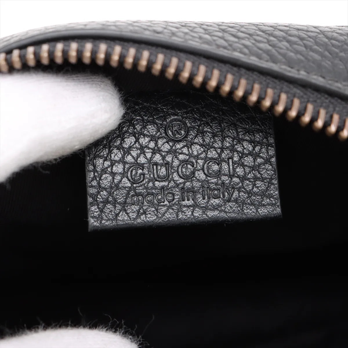 Gucci Soho Leather Shoulder bag Black 347994