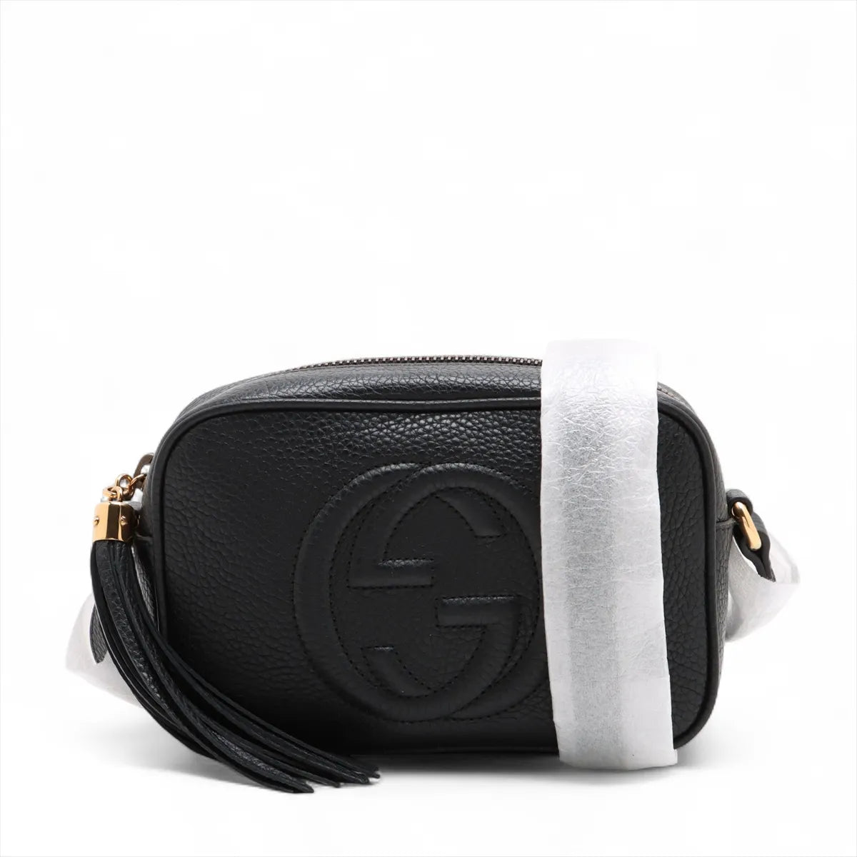 Gucci Soho Leather Shoulder bag Black 347994