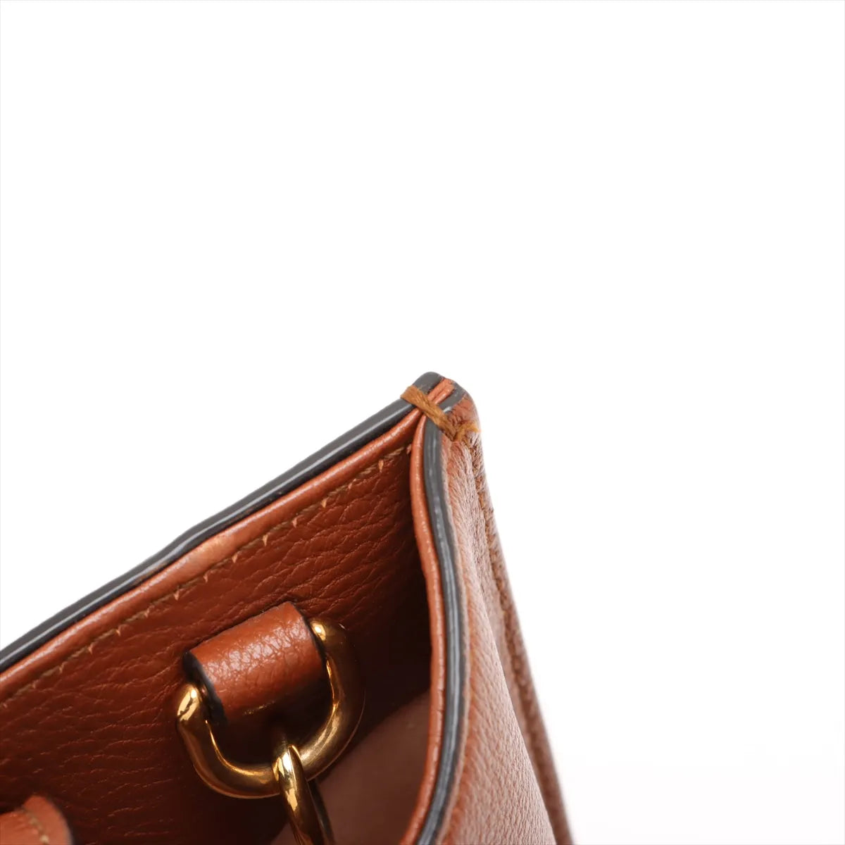 Gucci Bamboo Diana Leather 2 Way Handbag Brown 660195