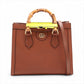 Gucci Bamboo Diana Leather 2 Way Handbag Brown 660195