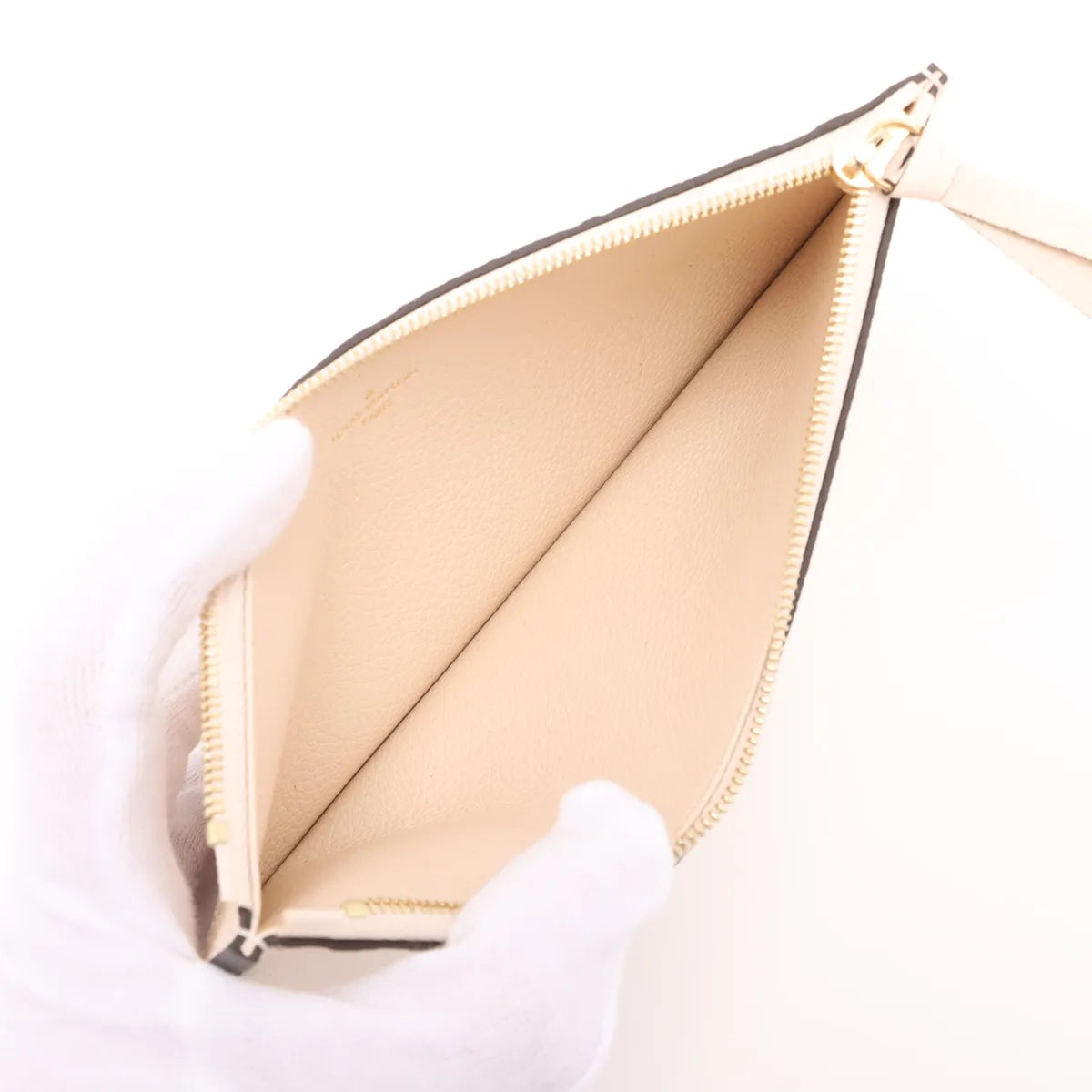 Louis Vuitton Monogram Empreinte Pochette Felicie M82363 Ivory