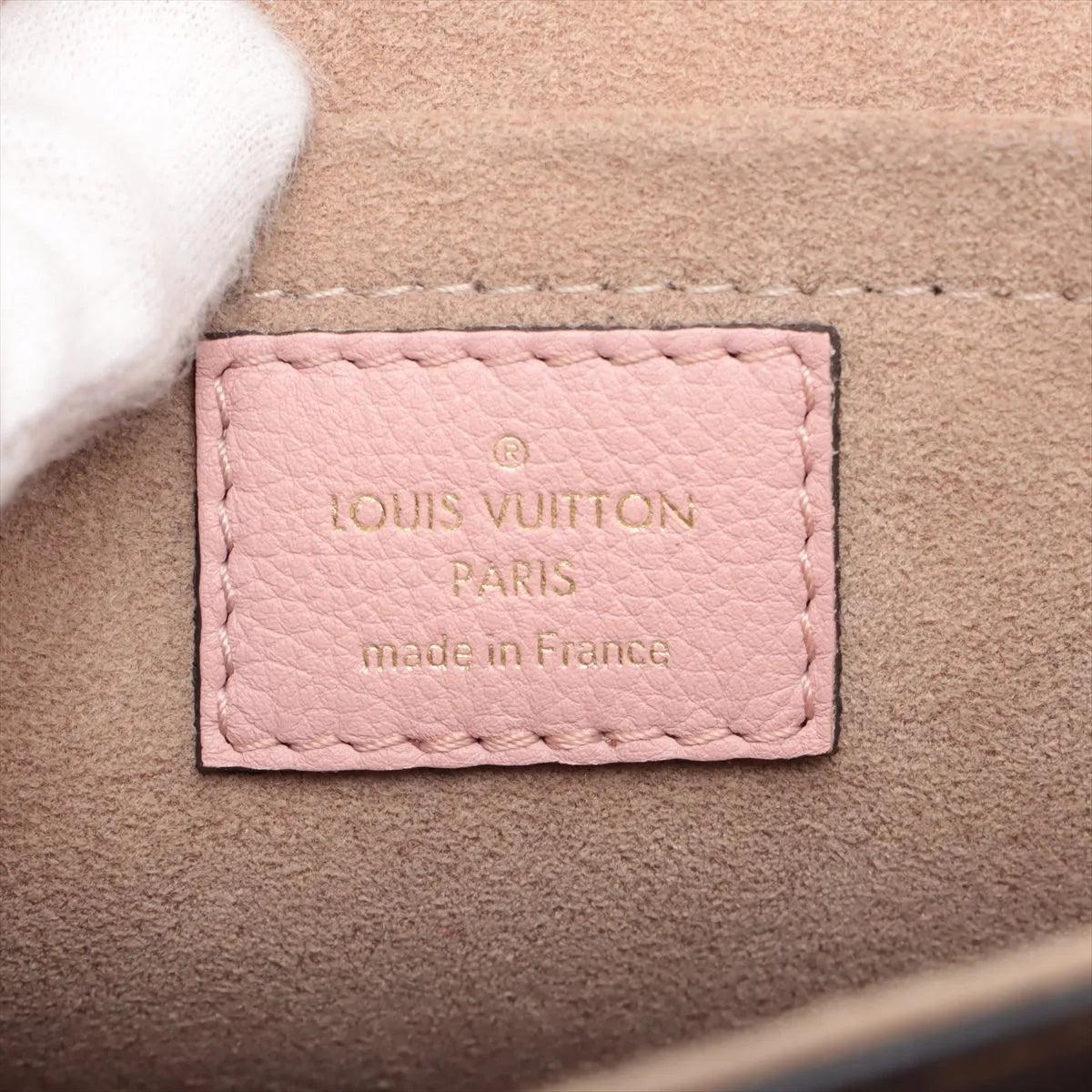 Louis Vuitton monogram x leather Marignan M43960 brown x pink