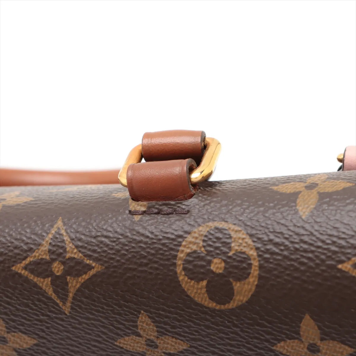 Louis Vuitton monogram x leather Marignan M43960 brown x pink