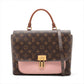 Louis Vuitton monogram x leather Marignan M43960 brown x pink