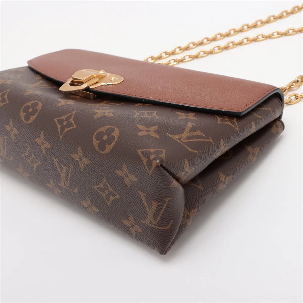 Louis Vuitton monogram x leather Saint-Placide M43486 Brown