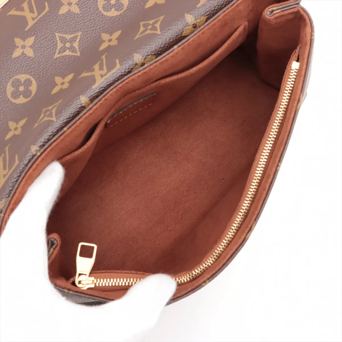 Louis Vuitton monogram x leather Saint-Placide M43486 Brown