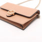 Gucci Interlocking G Leather Chain Wallet Beige 510314