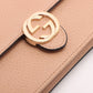 Gucci Interlocking G Leather Chain Wallet Beige 510314