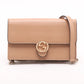 Gucci Interlocking G Leather Chain Wallet Beige 510314