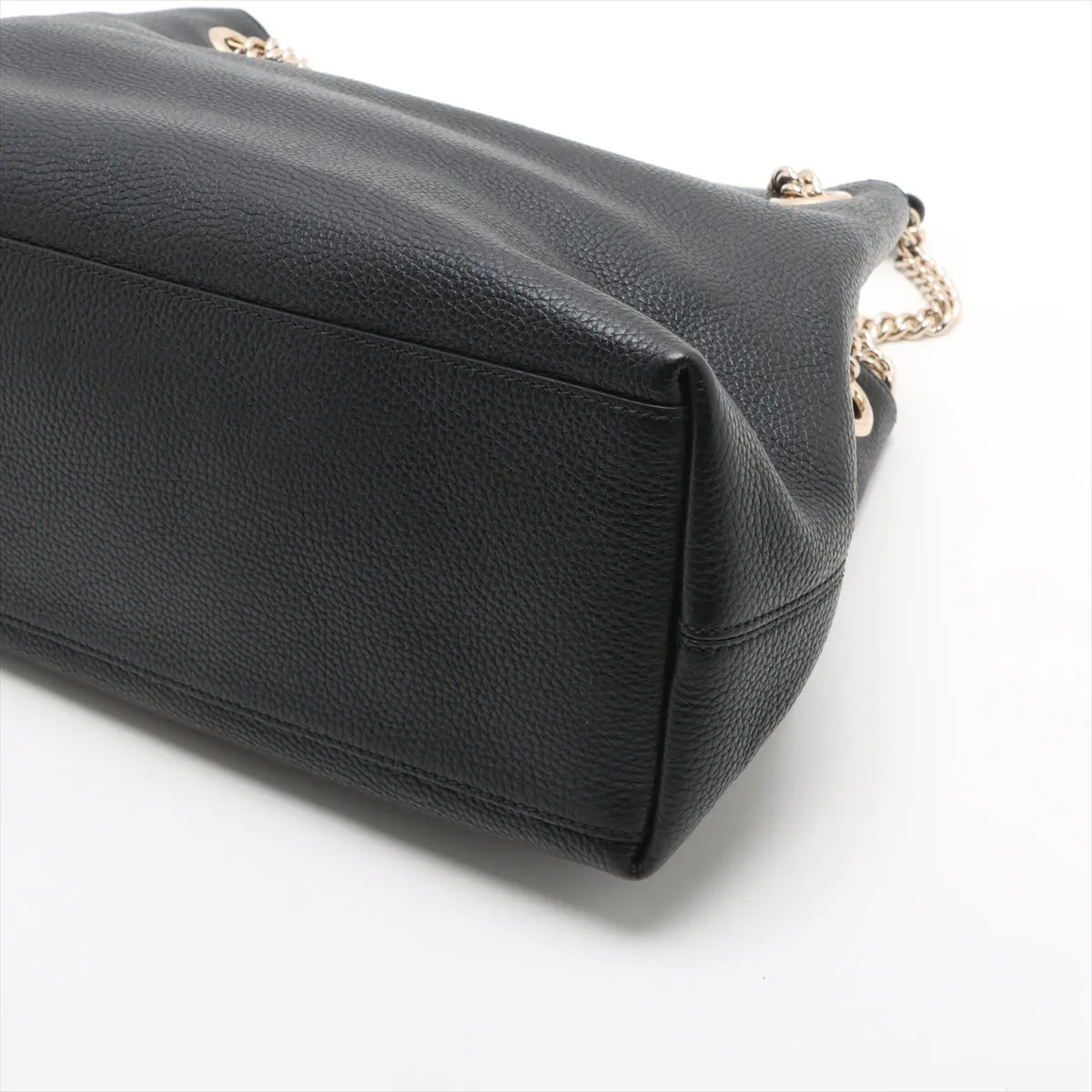 Gucci Soho Leather Chain Shoulder Bag Black 536196