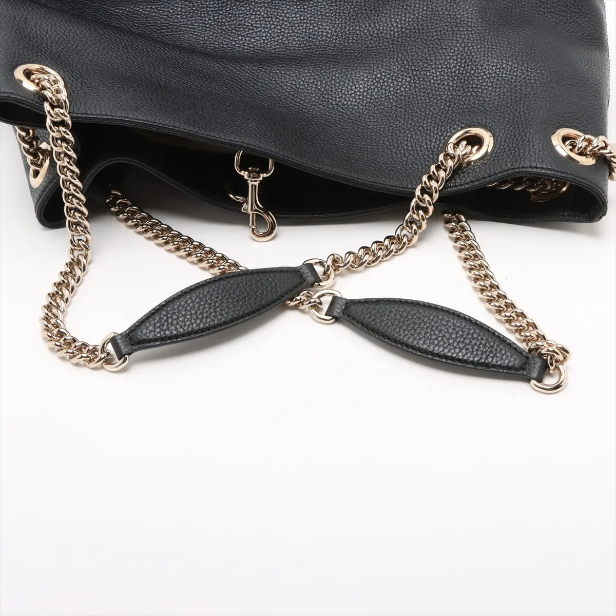 Gucci Soho Leather Chain Shoulder Bag Black 536196