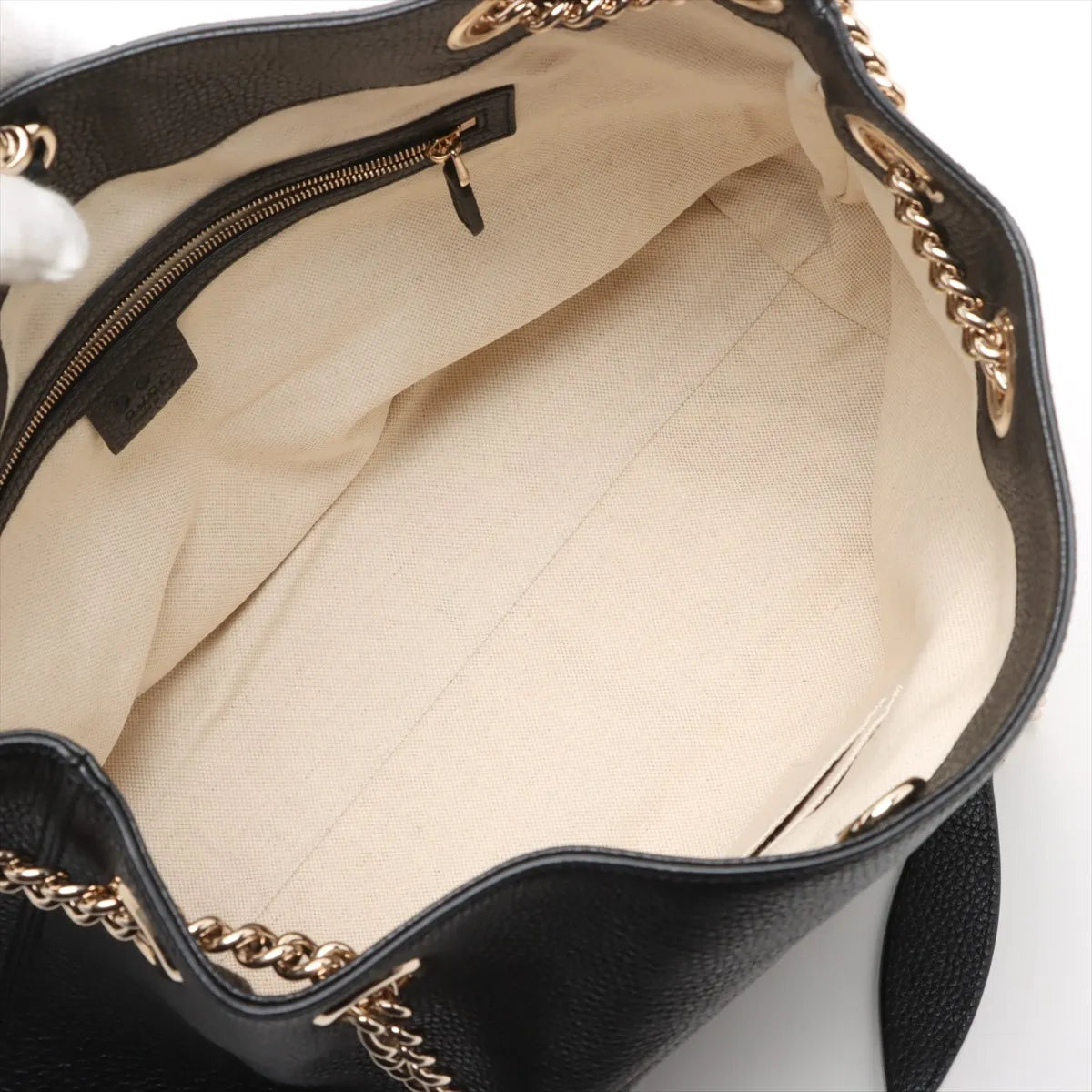 Gucci Soho Leather Chain Shoulder Bag Black 536196