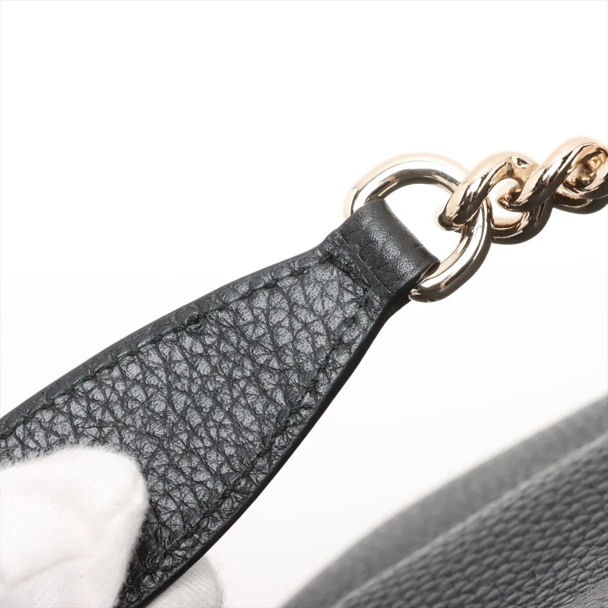 Gucci Soho Leather Chain Shoulder Bag Black 536196