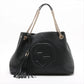Gucci Soho Leather Chain Shoulder Bag Black 536196