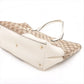 Gucci GG Canvas canvas x leather Tote bag Beige x white 169946